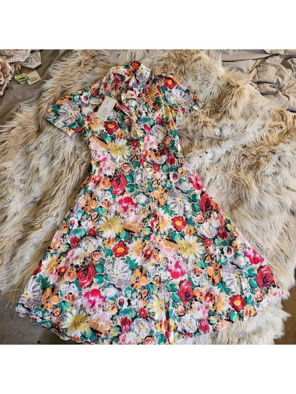 Floral Button Up Dress